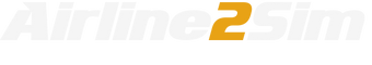 Airline2Sim logo with gold 2