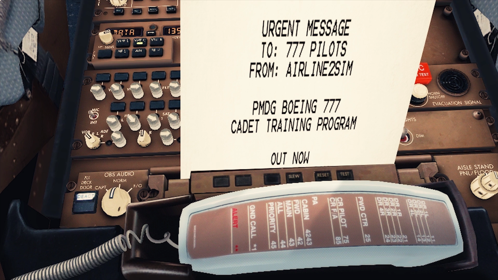 Boeing 777 Cadet Training Program